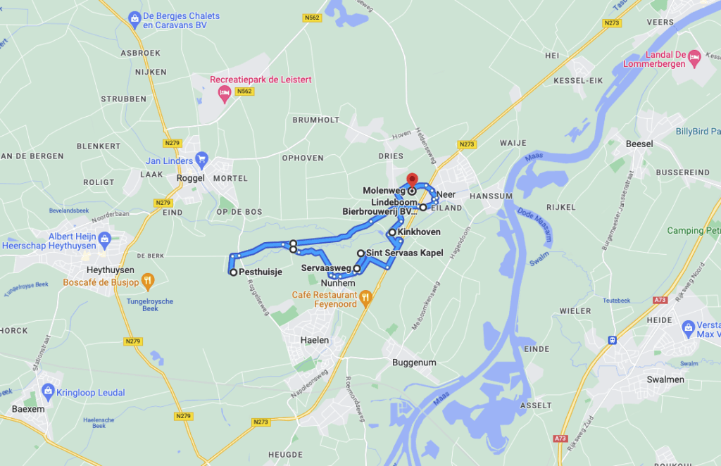 Routeomschrijving Pesthuisje - Molenweg